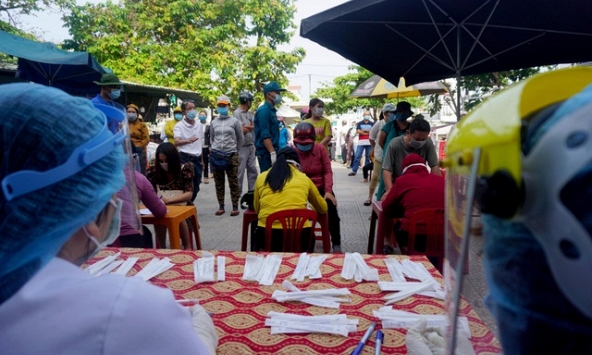 Một ca F1 đi mua heo nhựa, xét nghiệm toàn bộ tiểu thương chợ Phước Mỹ