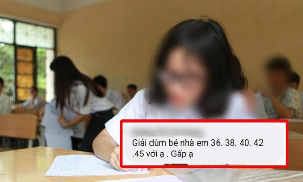 Công an điều tra thông tin thí sinh lên mạng nhờ giải đề Toán