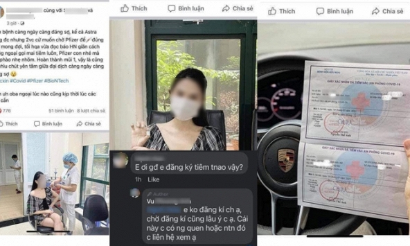 Cô gái khoe được tiêm vắc xin Pfizer nhờ 'ông ngoại', bệnh viện nói gì? 