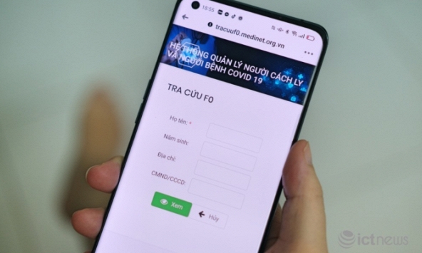 Hệ thống tra cứu nơi người thân đang cách ly, điều trị COVID-19