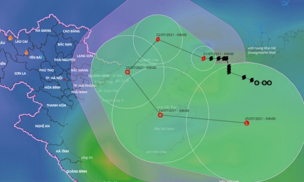 Bão số 3 sắp tiến vào vịnh Bắc Bộ, gây mưa lớn tại miền Bắc