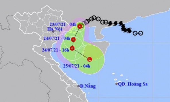 Áp thấp nhiệt đới cách Quảng Ninh 40km, các tỉnh Bắc Bộ mưa rất lớn