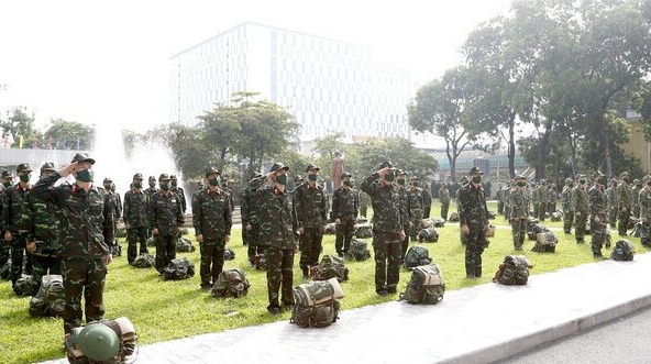 Các lực lượng xuất quân đi TP.HCM hỗ trợ chống dịch