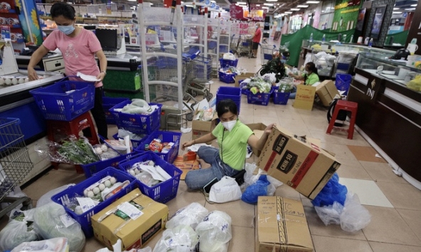 TPHCM: Phường An Phú 'đi chợ hộ' bị 'bom' 100 đơn hàng