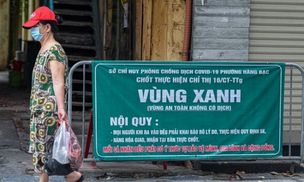 Hà Nội công bố 10 quận, huyện tiếp tục thực hiện Chỉ thị 16