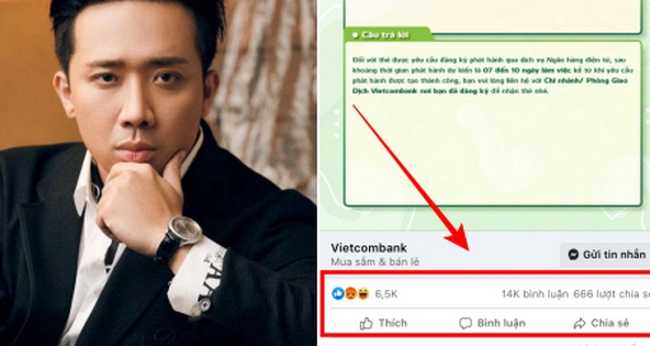 CĐM tràn vào Fanpage Vietcombank tranh cãi 'nảy lửa' về sao kê từ thiện của Trấn Thành