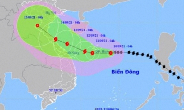 Bão số 5 chỉ cách quần đảo Hoàng Sa 220km, giật cấp 12