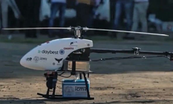 'Drone chở vaccine' đầu tiên trên thế giới tại Ấn Độ