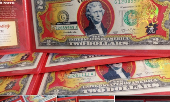 Tiền đô la in hình hổ lì xì Tết Nhâm Dần được rao bán ngập tràn trên chợ mạng
