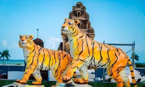 Những linh vật hổ Nhâm Dần đủ các sắc thái trên khắp cả nước