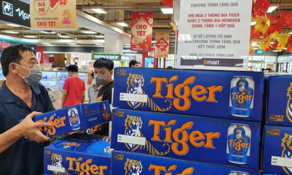 Siêu thị hết bia Tết? 