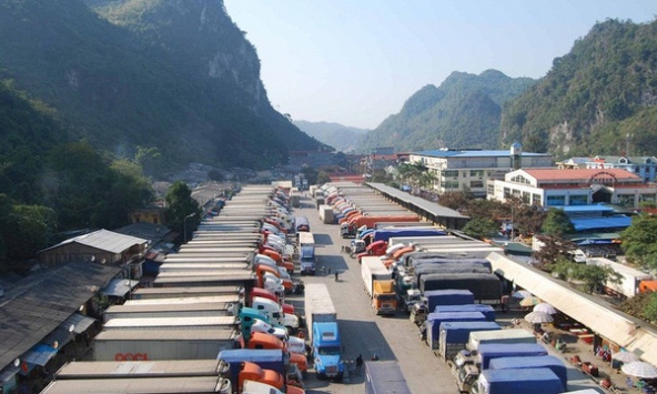 Lạng Sơn lại dừng tiếp nhận phương tiện chở hoa quả tươi xuất khẩu
