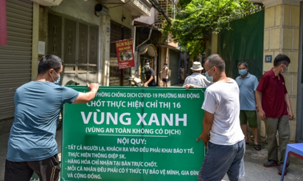  Số tỉnh, thành vùng xanh trên toàn quốc giảm