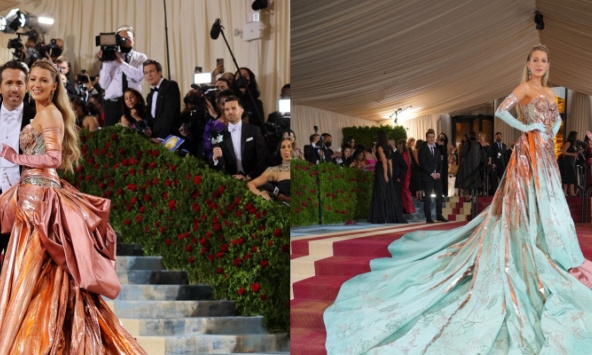 Met Gala 2022: Màn thay váy ngay trên thảm đỏ của Blake Lively chiếm trọn spotlight