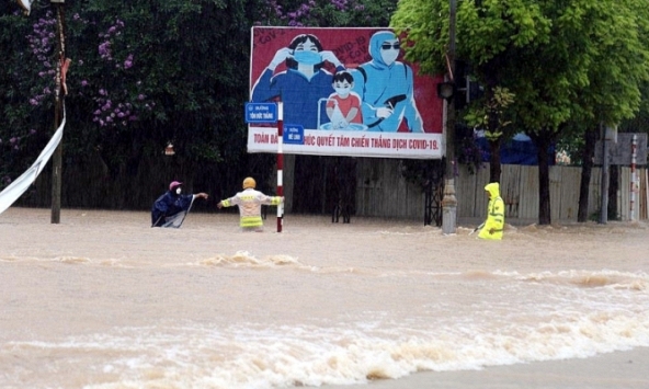 Mưa lũ gây ngập úng tại nhiều địa phương, gây thiệt hại trên diện rộng