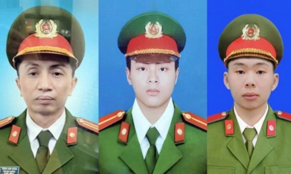 Hôm nay tổ chức lễ tang 3 cảnh sát hy sinh khi chữa cháy