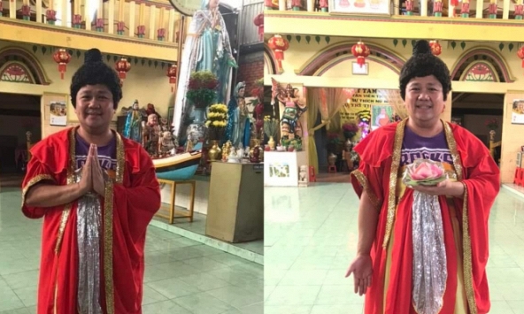 Minh Béo gây xôn xao khi khoe vai diễn Đức Phật 