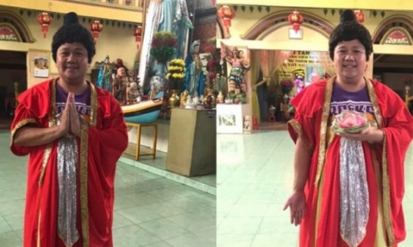 Trưởng đoàn cải lương lên tiếng về việc Minh Béo khoe đóng vai Đức Phật