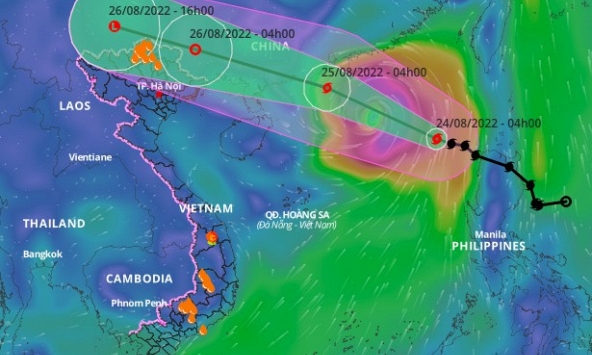 Bão số 3 giật cấp 13 đang ở khu vực phía Đông Bắc Biển Đông