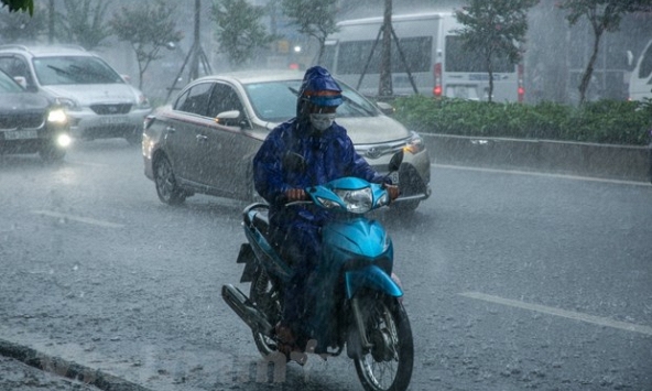 Từ chiều 25/8, Hà Nội và khu vực Bắc Bộ có mưa to đến rất to