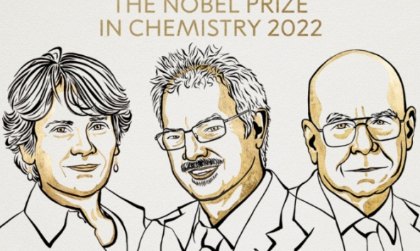Nobel Hoá học 2022 trao giải cho những nghiên cứu về phát triển hóa học Click và hóa học sinh trực giao