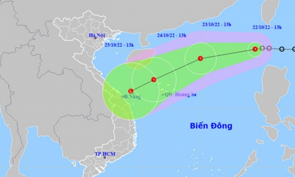 Áp thấp nhiệt đới vào Biển Đông