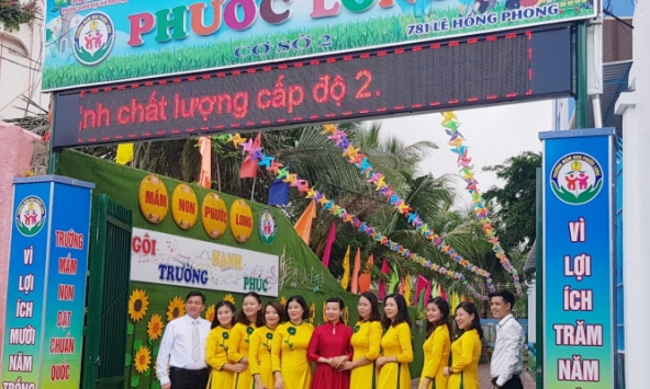 Nha Trang thêm 2 trường mầm non đạt chuẩn quốc gia 