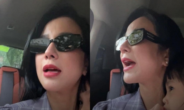 Diệp Lâm Anh bị chồng cũ chặn đầu xe, đòi gọi công an bắt vợ