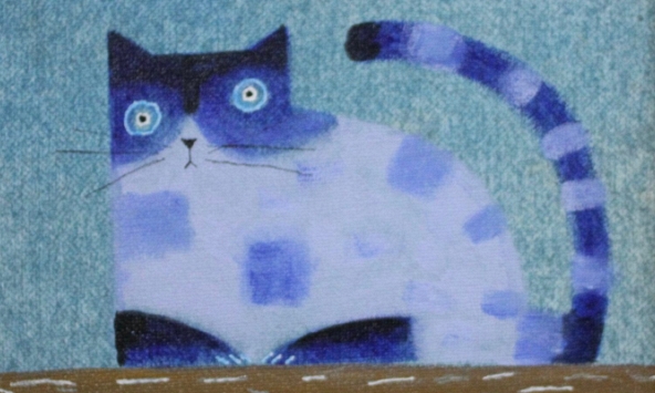 Mèo trong Bộ tranh Tết Quý Mão của Tào Linh