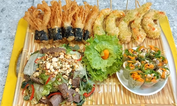 Thanh đạm với món chay tứ quý ngày rằm