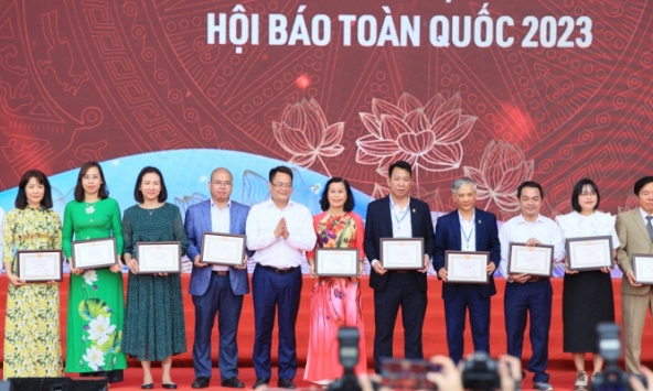 Thông điệp 'Đoàn kết - Chuyên nghiệp - Văn hóa - Sáng tạo' thể hiện rõ trong từng hoạt động ở Hội Báo toàn quốc