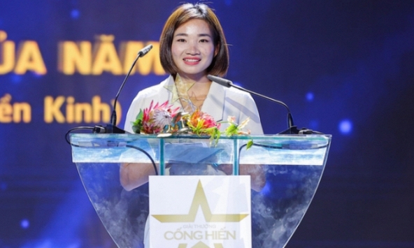 Vận động viên Nguyễn Thị Oanh đoạt giải Cống hiến 2023