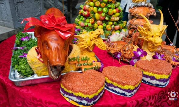 Liên hoan Văn hóa Ẩm thực Đất Tổ: Đặc sắc mâm cỗ dâng Vua Hùng