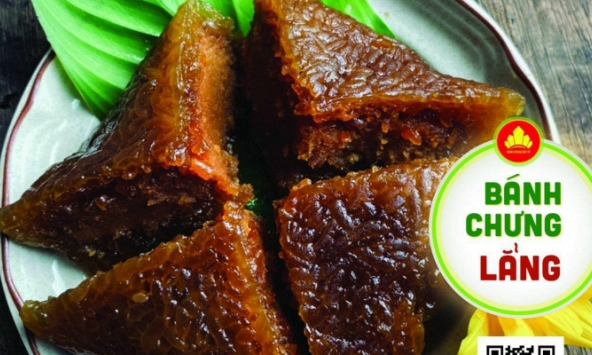 Tác giả  thương hiệu “Bánh Chưng Đất Tổ”  ra mắt  món “Bánh Chưng Lẳng”