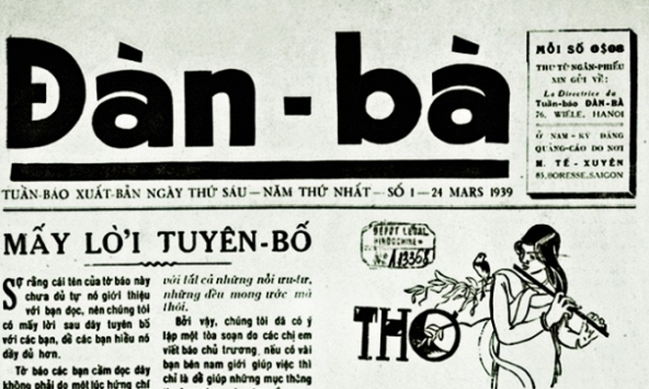 Tờ báo 'Đàn bà': Tinh thần tân tiến vì thế hệ phụ nữ mới