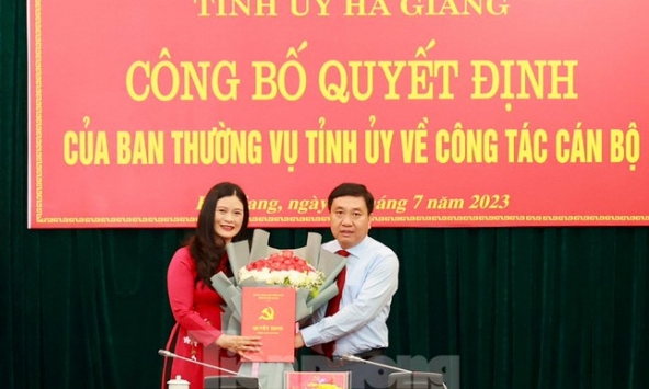 Bà Vương Ngọc Hà được bổ nhiệm giữ chức Trưởng ban Tuyên giáo Tỉnh ủy Hà Giang