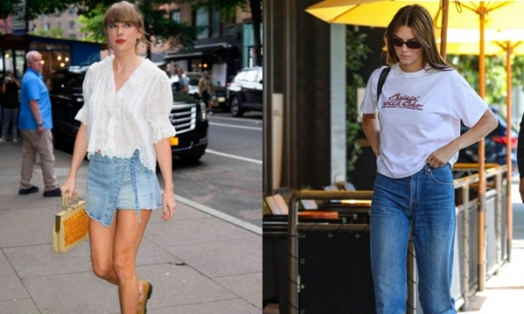 10 bộ trang phục denim sành điệu, dễ áp dụng của sao Hollywood