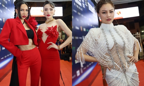 Dàn sao Việt đổ bộ chung kết The Face Vietnam 2023: Kỳ Duyên - Minh Triệu chiếm spotlight, 'dính như sam' trên thảm đỏ