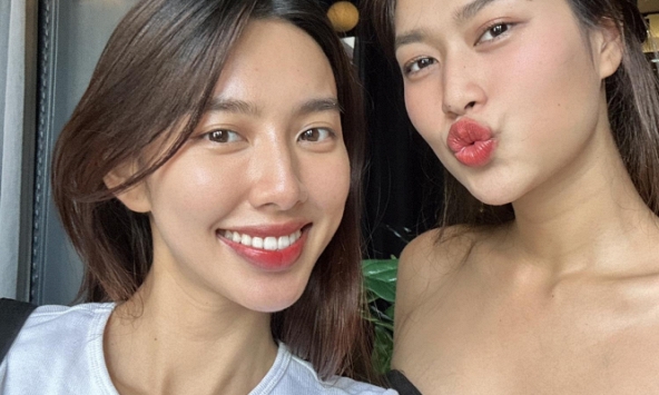 2 nàng hậu zoom cận mặt mộc chung khung hình: Thuỳ Tiên nổi trội, Thiên Ân lộ khuyết điểm khi giảm 15kg