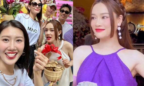 Dàn sao đình đám Vbiz tới chúc mừng vợ chồng Trường Giang, mẹ bỉm Nhã Phương nổi bật khi mang bầu tháng thứ 7 