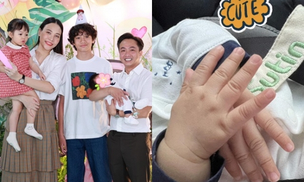 Đàm Thu Trang khoe hình ảnh đáng yêu của con trai sau hơn 2 tháng chào đời