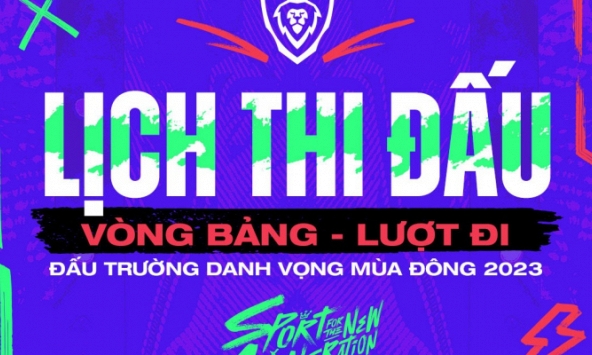 Lịch thi đấu vòng bảng Đấu Trường Danh Vọng mùa Đông 2023 mới nhất