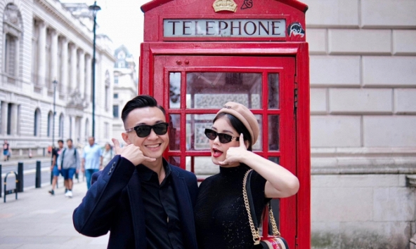 Ông xã Lê Âu Ngân Anh 'khóc ròng' vì sao kê vợ quẹt qua chuyến du lịch tại Anh