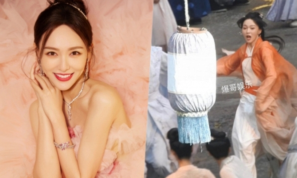 Phì cười cảnh Đường Yên bị chó đuổi trên phim trường