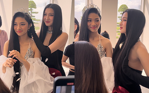 Á hậu Phương Nhi và Minh Kiên chung khung hình, đọ sắc qua camera thường kết quả thế nào?