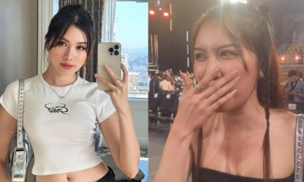 Lý do Thanh Thanh Huyền liên tục lấy tay che mặt khi đi cổ vũ Miss Grand Vietnam 2023?