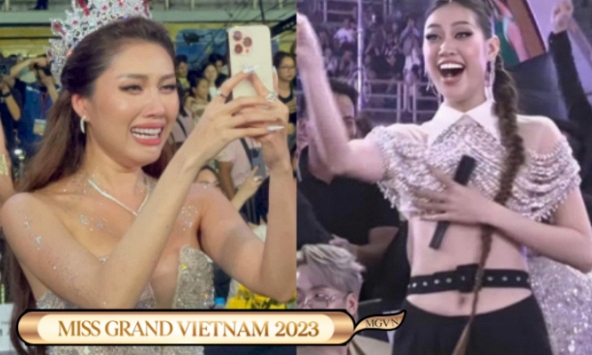 Dàn sao Việt vỡ oà trước chiến thắng của Lê Hoàng Phương: Thanh Thanh Huyền khóc nức nở, Khánh Vân có biểu cảm gây sốt 