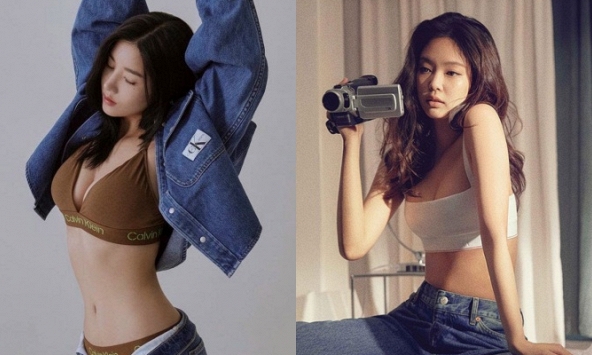 'Nữ thần Waterbomb' tung bộ ảnh siêu hot cho Calvin Klein: Jennie đã tìm được đối thủ xứng tầm về độ nóng bỏng?