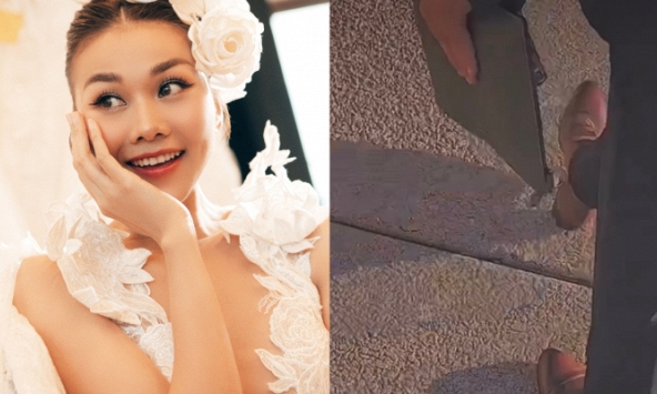 Sau khi khoe cận nhẫn đính hôn, siêu mẫu Thanh Hằng lần đầu để lộ hình ảnh bạn trai?