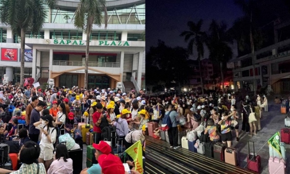 Dân tình đổ xô đi du lịch trong ngày nghỉ lễ đầu tiên: Cát Bà xe xếp hàng dài, các cửa khẩu quốc tế chật cứng người xuất cảnh 